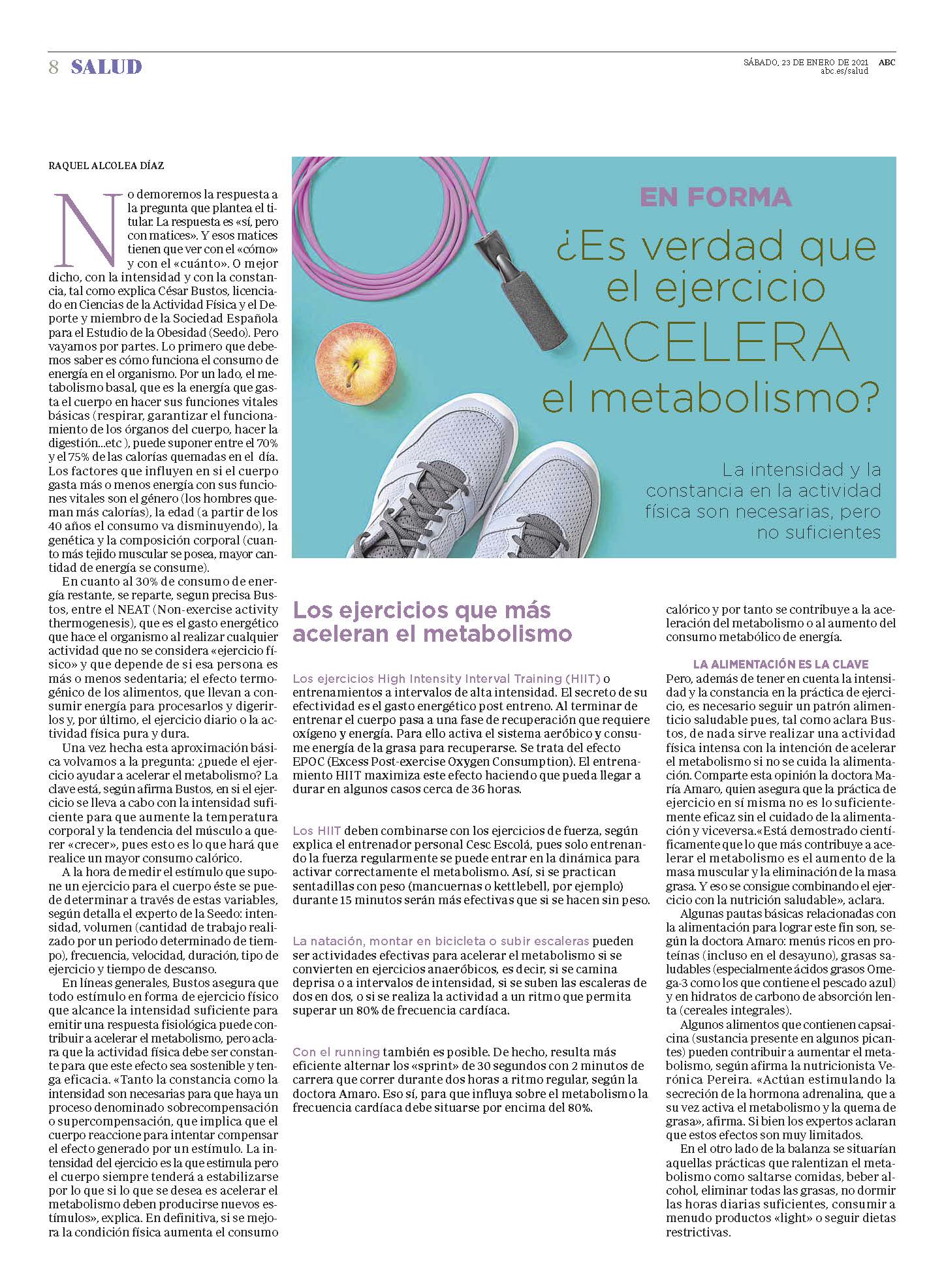 Como acelerar el metabolismo no hay excusas cesar bustos