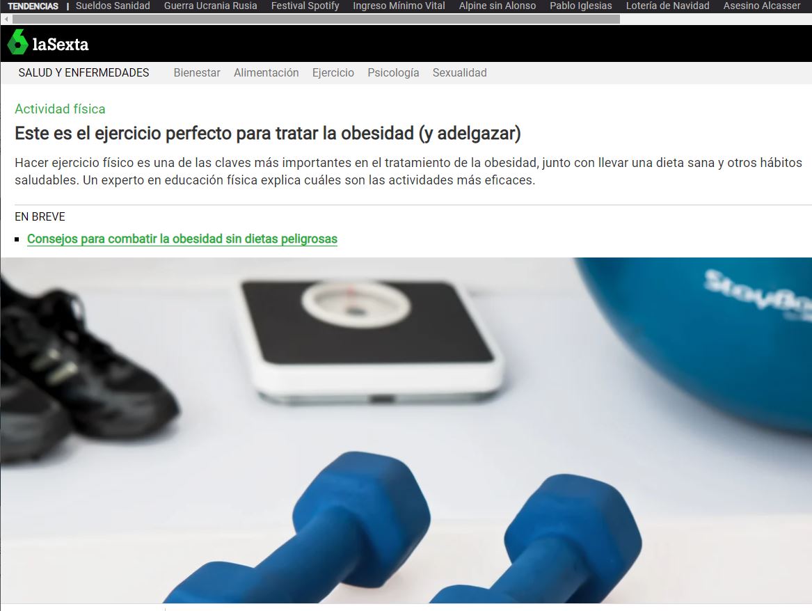 NHE perder peso césar bustos la sexta
