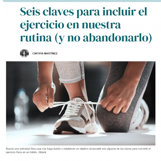 6 claves para mantener la rutina NO HAY EXCUSAS LA VOZ DE LA SALUD