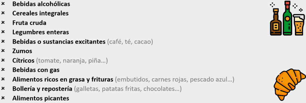 alimentos prohibidos helicobacter pylori no hay excusas