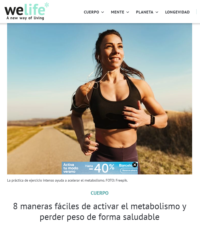 activar el metabolismo para perder peso